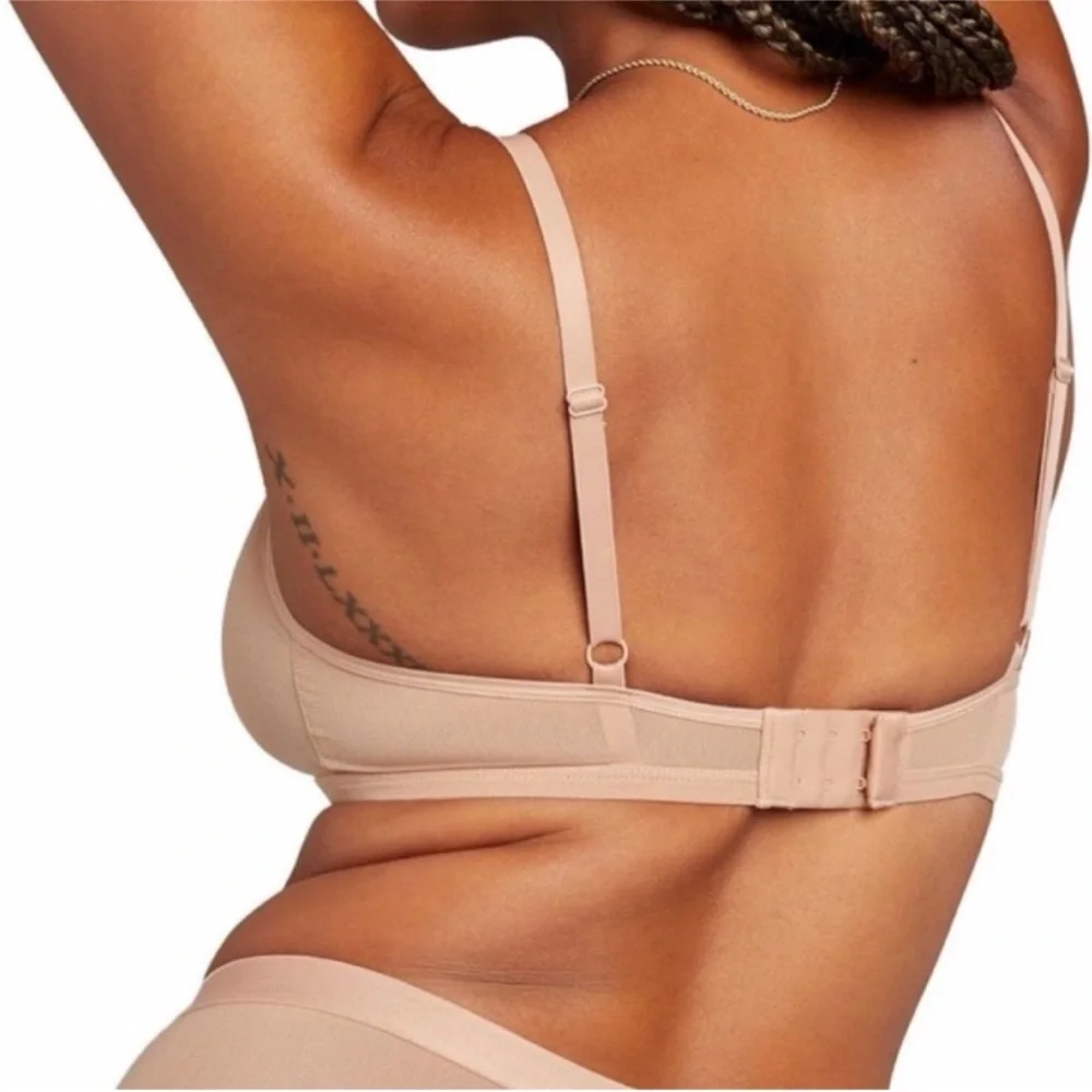 NWOT Quince Belgian Mesh Sheer Bralette Sz M - Picture 4 of 9